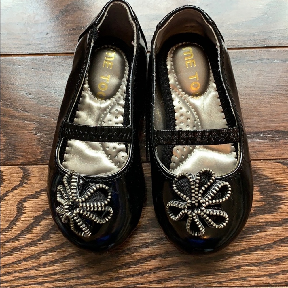 Me Too Black Ballet Style Shoes Girls 7